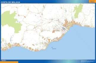 Carte Costa Malaga murale