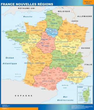 Cartes France et le monde plastifiées ou magnétiques