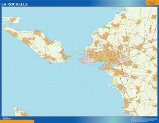 Carte La Rochelle plastifiée