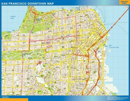 Carte San Francisco downtown