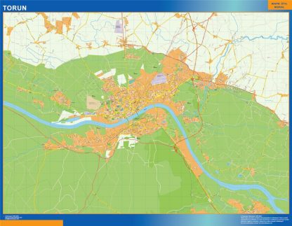 Carte Torun Pologne