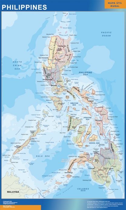 Carte plastifiée Philippines