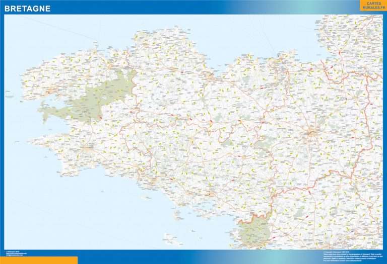 Cartes murales Bretagne