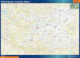 Carte province Ciudad Real plastifiée