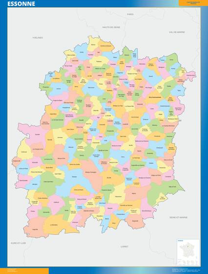 Essonne — carte des communes du département
