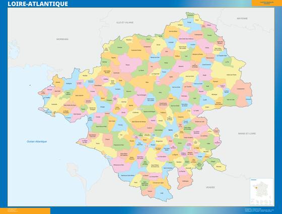 Loire-Atlantique — carte des communes du département
