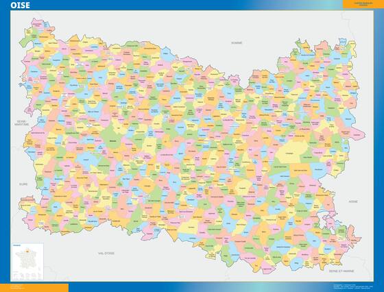 Oise — carte des communes du département