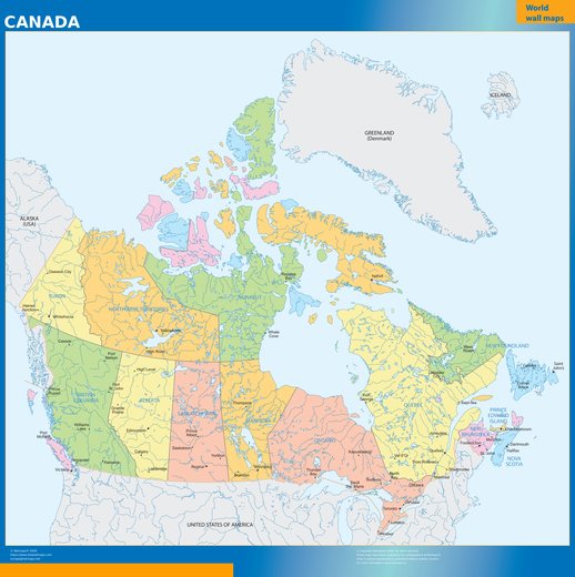 Carte murale Canada