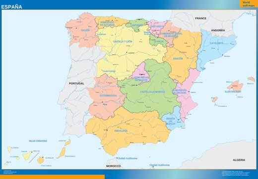 Carte d’Espagne · régions