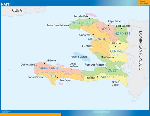 Carte murale Haïti