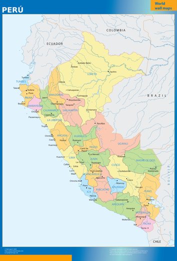 Carte murale Pérou
